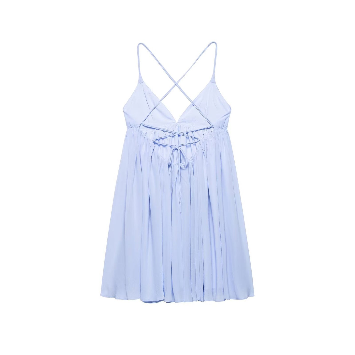 Plunge V-Neck Spaghetti Strap Mini Dress – Resort Breeze