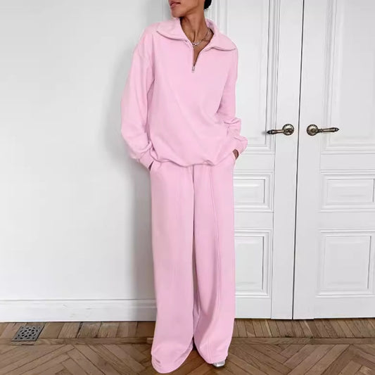 Cozy Long-Sleeve Sweater Lounge Set