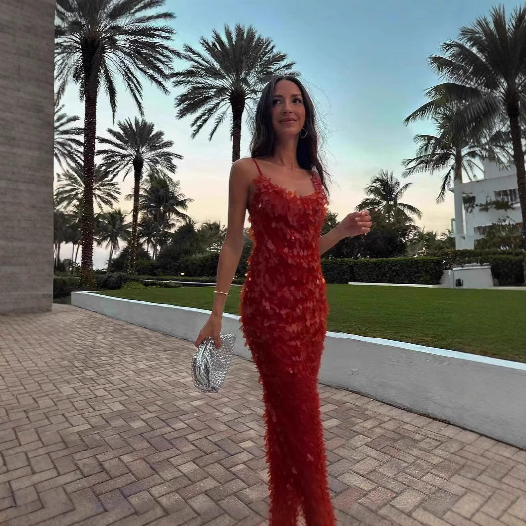 Radiant Sequin Elegance Gown